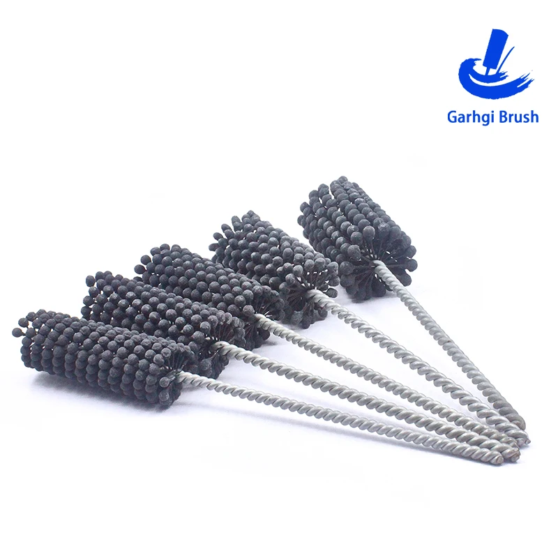 Flexible Cylinder Honing Brushes φ3-80mm Grit 320 Abrasive for Mild Steel Stainless Steel Cast Iron Soft Ferrous Materials