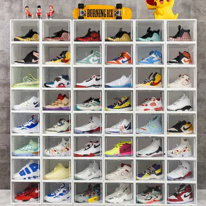 20 pieces of AJ shoe box storage box shoe storage artifact transparent sneakers wall anti-oxidation cabinet