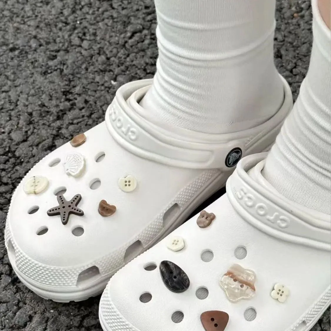 Pvc Shoe Charms Slipper Accessories Cute Core Shoes Clips Mule Shoes Pin Women's Shoes Ornaments Shoe Charm Decoration