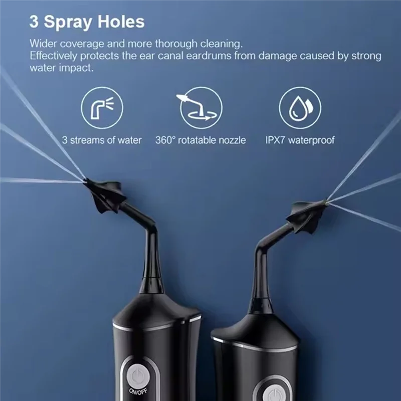 

AA76-Electric Ear Cleaner Large Water Tank For Home Ear Care Portable Ear Cleaner Earwax Cleaner