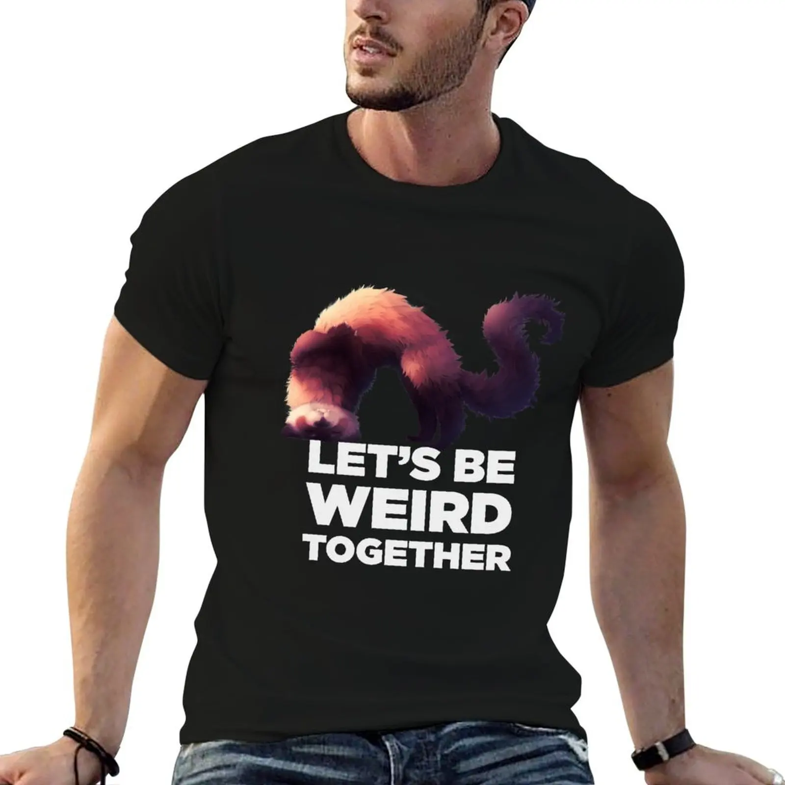 

cotton be Let's weird graphic men 100% man - White shirt shirt T-Shirt together t t