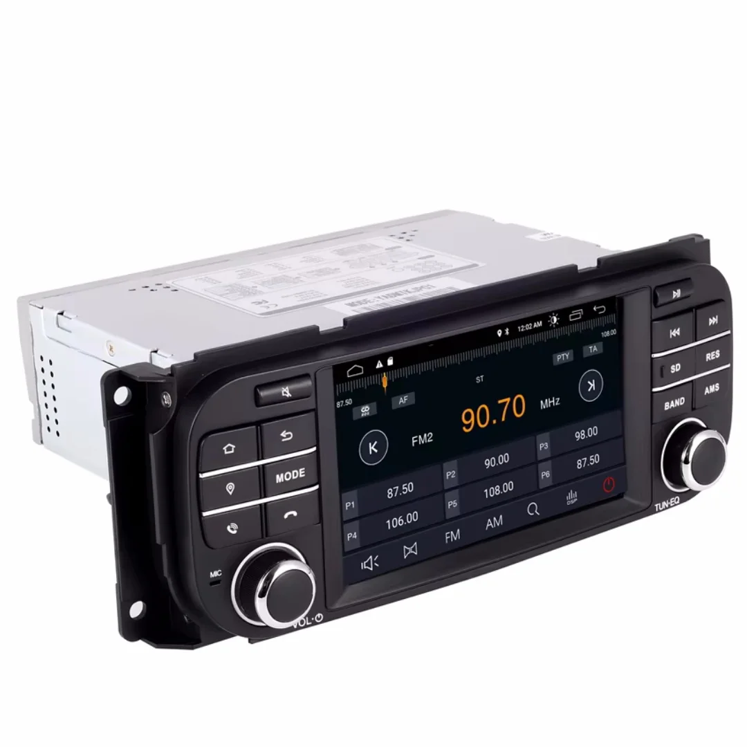 Android สําหรับ JEEP Grand Cherokee Liberty Wrangler Chrysler Dodge รถเครื่องเล่นดีวีดี GPS วิทยุสเตอริโอ HEAD Unit มัลติมีเดียนําทาง