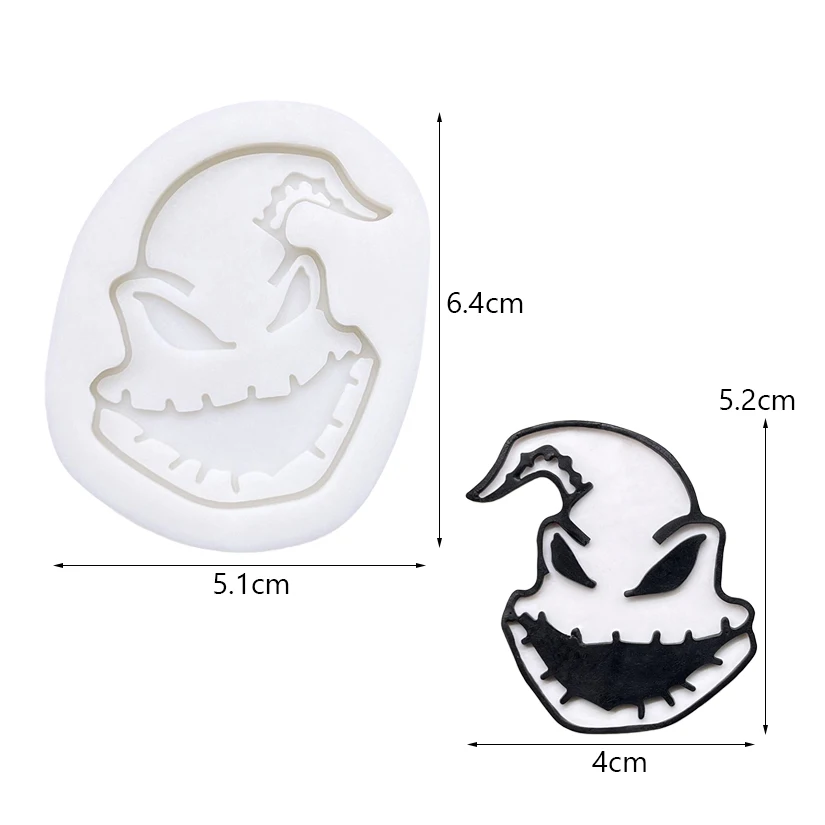 Devil Ghost Halloween Silicone Sugarcraft Mold Resin Tools Cupcake Baking Mould Fondant Cake Decorating Tools