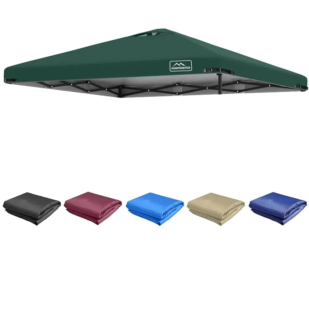 

10X10 Replacement Top Up Canopy Tent Top Cover Roof With Air Vent And Adjustable Elastic Strap, Polyester Uv Waterproof For