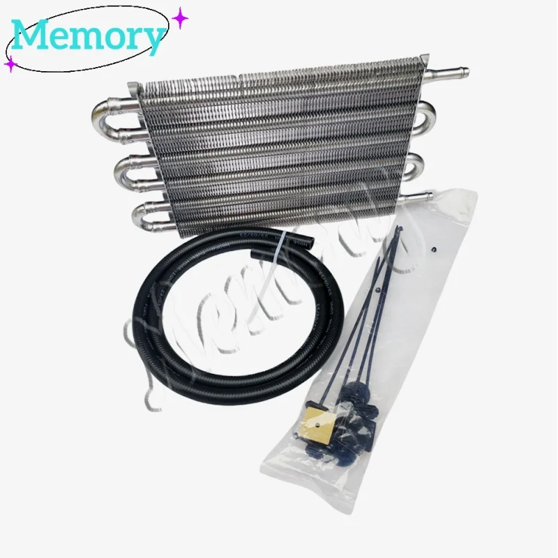 2 Row 4 Row 6 Row 8 Row 10Row 16Row Universal Remote Transmission Oil Cooler Auto-Manual Radiator Converter Aluminum Kit