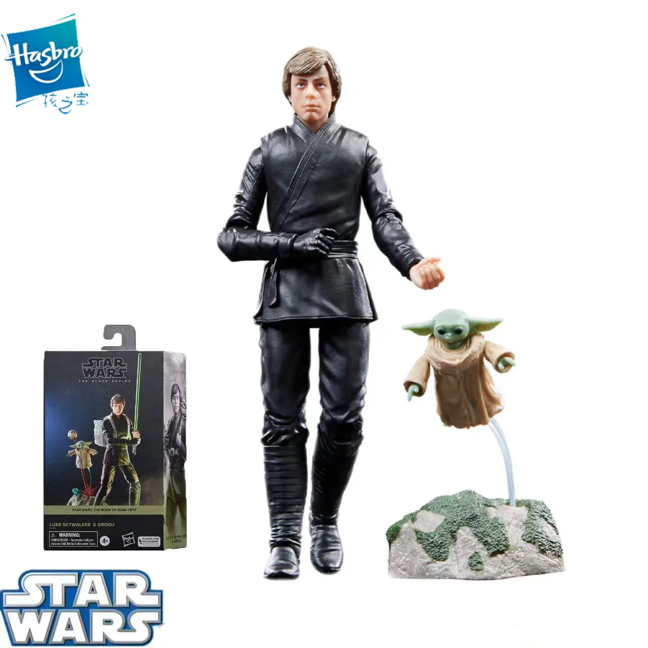 

Hasbro Star Wars The Black Series Luke Skywalker & Grogu 6-Inch(15Cm) with 9 Accessories Collectible Model children Toys F8345