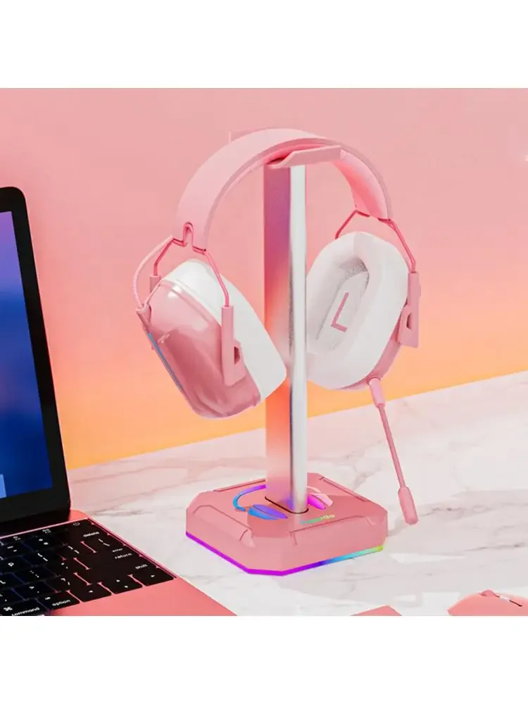 Support de casque rétro-éclairage rvb, présentoir de casque, gain de place, organisateur de bureau, Support Vertical