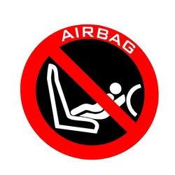Airbag Car Stickers Waterproof Vinyl Decal Car Accessories Pegatinas Para Coche DIY Car Styling 5.5CM PVC KK
