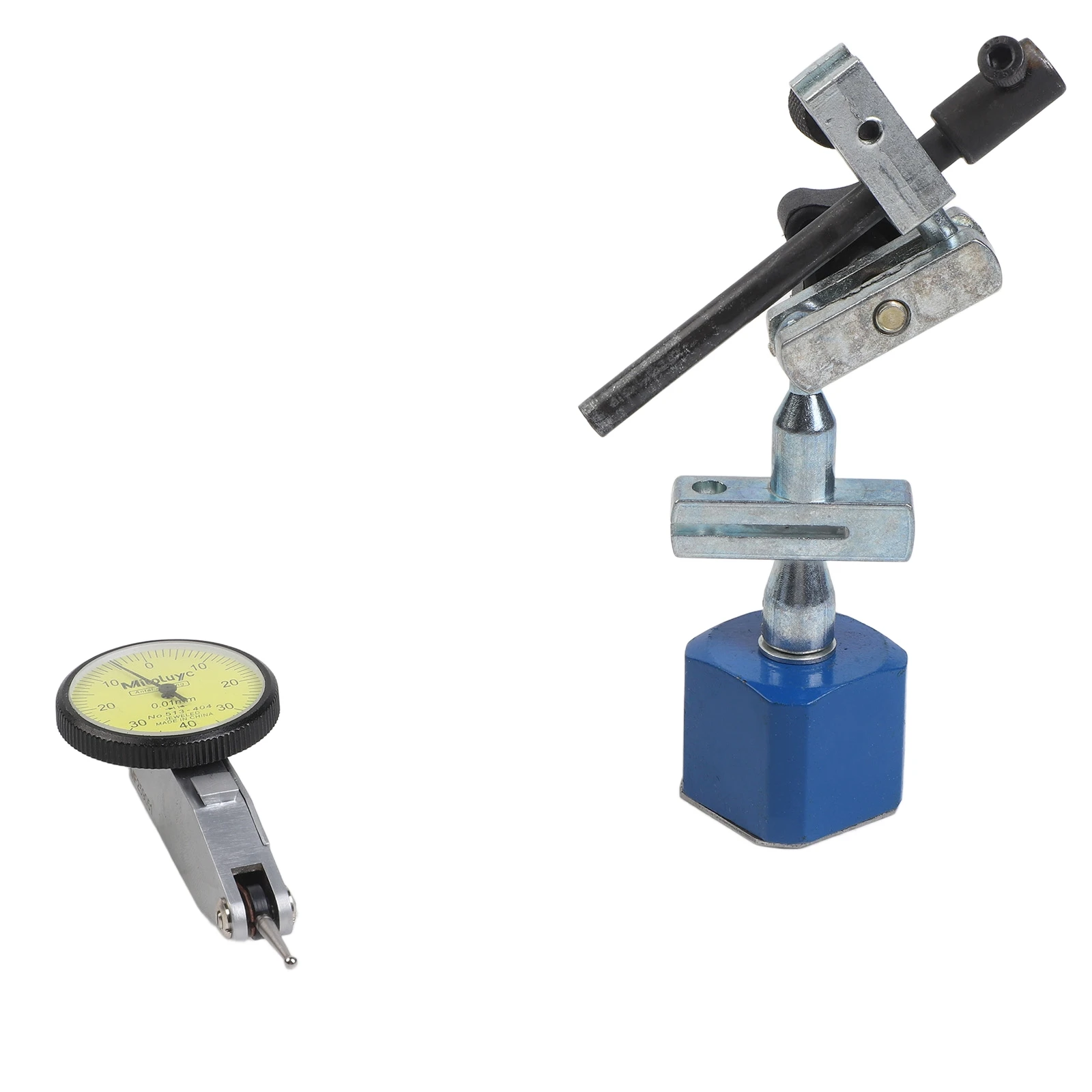 Fine Adjustment Base for Dial Test Indicator Gauge Supporting 0-0.8mm Travel and Consistent Indicator Positioning