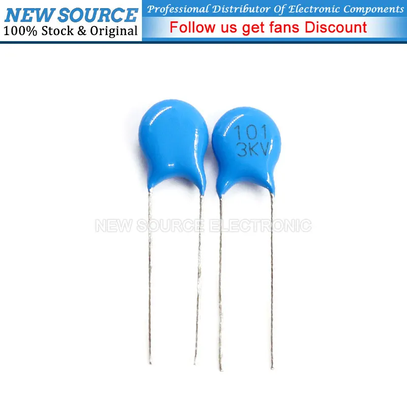 10pcs 6KV 5PF 10PF 15PF 18PF 22PF 27PF 33PF 47PF 56PF 100PF 470PF 1000PF 2.2NF 6000V High Voltage Ceramic Capacitors