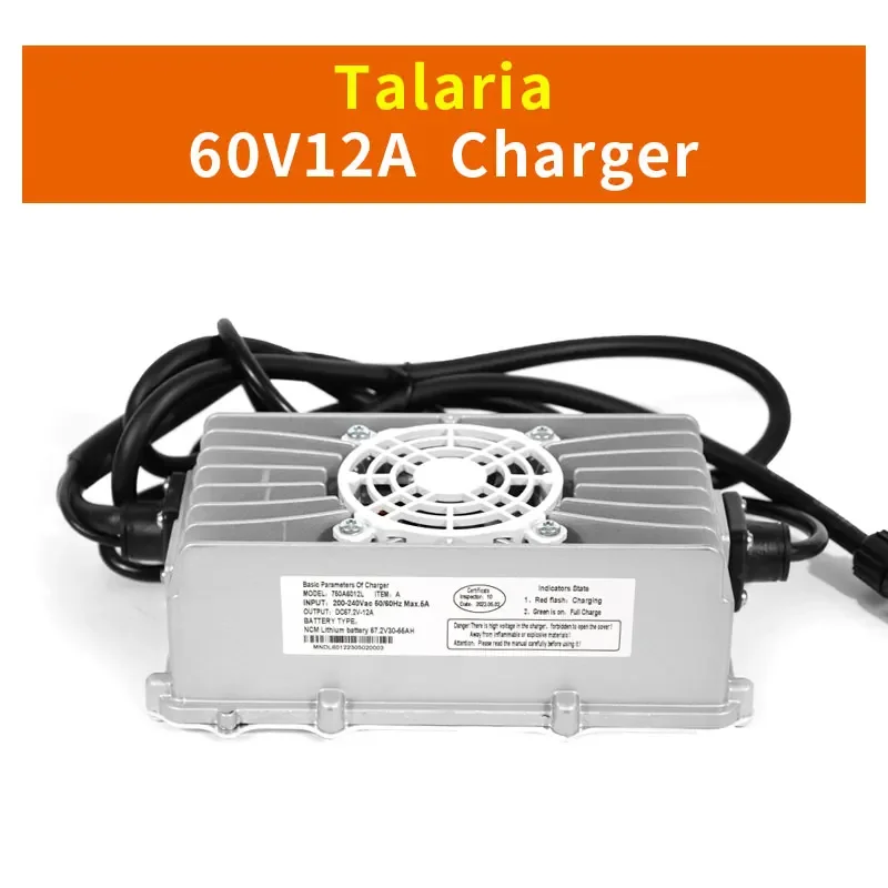 Per Talaria 60 v12a caricabatterie moto silenziose Dirtbike Off-Road talaria Charging