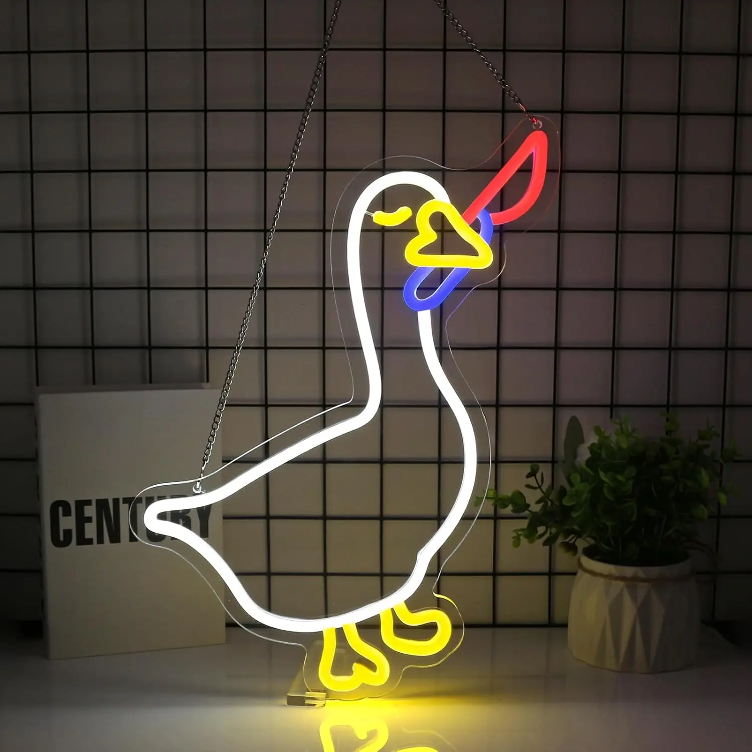 

Goose Neon Sign for Kids Room Decor 5/12V USB Cute Goose Sign for Bedroom Wall Decor Birthday Gift Party Decor Teen Room Decor