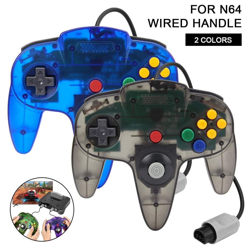 Retro Gaming Nintendo - N64コントローラー用新製品、クラシック有線リモコンゲームパッド、レトロビデオゲームシステム、N64コンソール用ジョイパッド