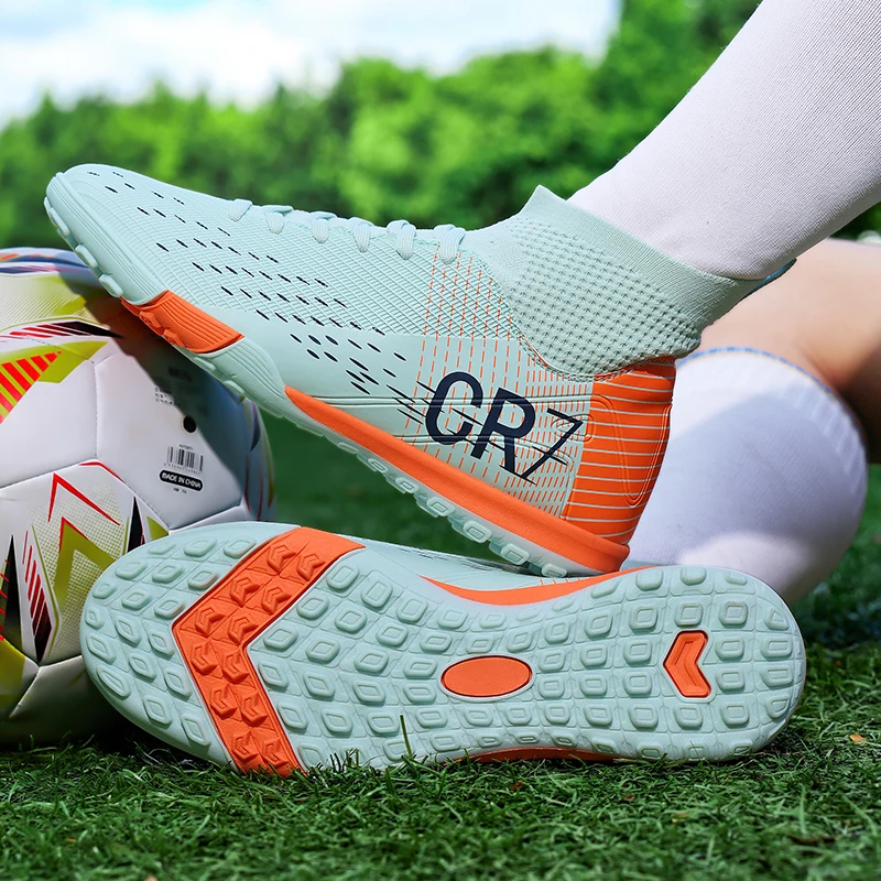 

Men Football Field Boot Futsal Society TF/FG Soccer Shoes Unisex Studded Professional Indoor Non Slip Football Shoes Sport Wear