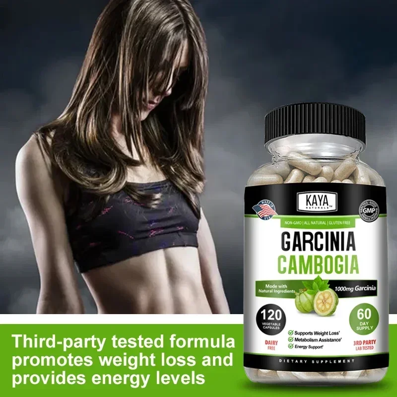 Garcinia Cambogia Fat Burner - 1000 Mg Extract - Appetite Suppressant Fat Burner for Men and Women, Carb Blocker Metabolism