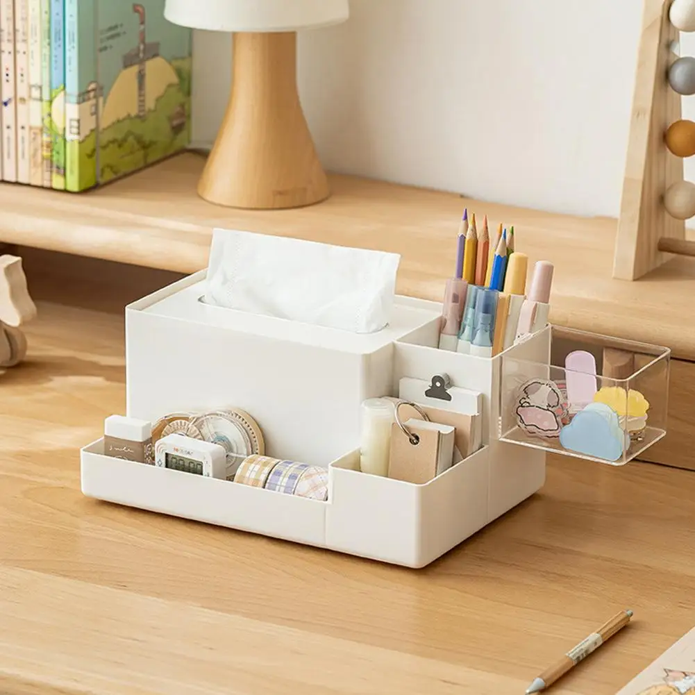 กล่องเก็บของทันสมัยโซลูชันการจัดเก็บเดสก์ท็อปกล่องกระดาษทิชชูทรงสี่เหลี่ยมดีไซน์ไม่ลื่นอเนกประสงค์สำหรับเครื่องจ่าย