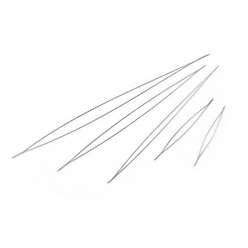 5 Piece Big Eye DIY Beaded Needle Opening Curved Needle Versatile Beading Tools Dropship