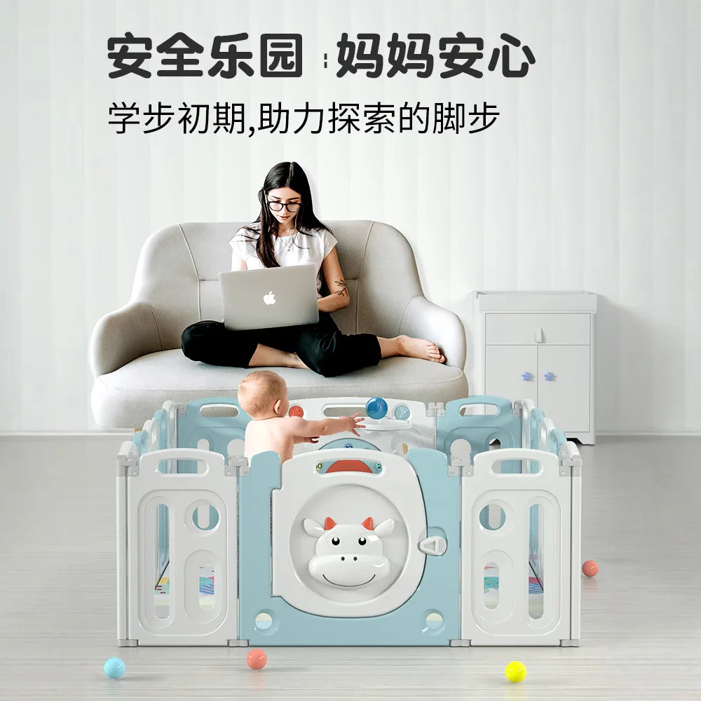 أقلام لعب للأطفال، سياج ألعاب للأطفال، سياج واقي للمنزل، وسادة زحف داخلية للأطفال، أرضية قابلة للطي #2