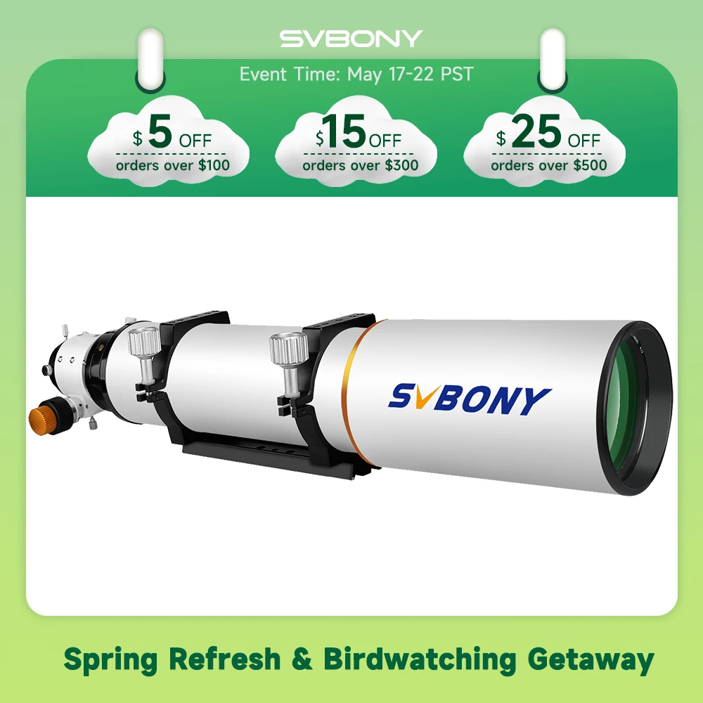 Svbony SV503 Astro telescope 70/80/102ED Extra Low Dispersion Achromatic Refractor OTA For Exceptional Viewing Astrophotography