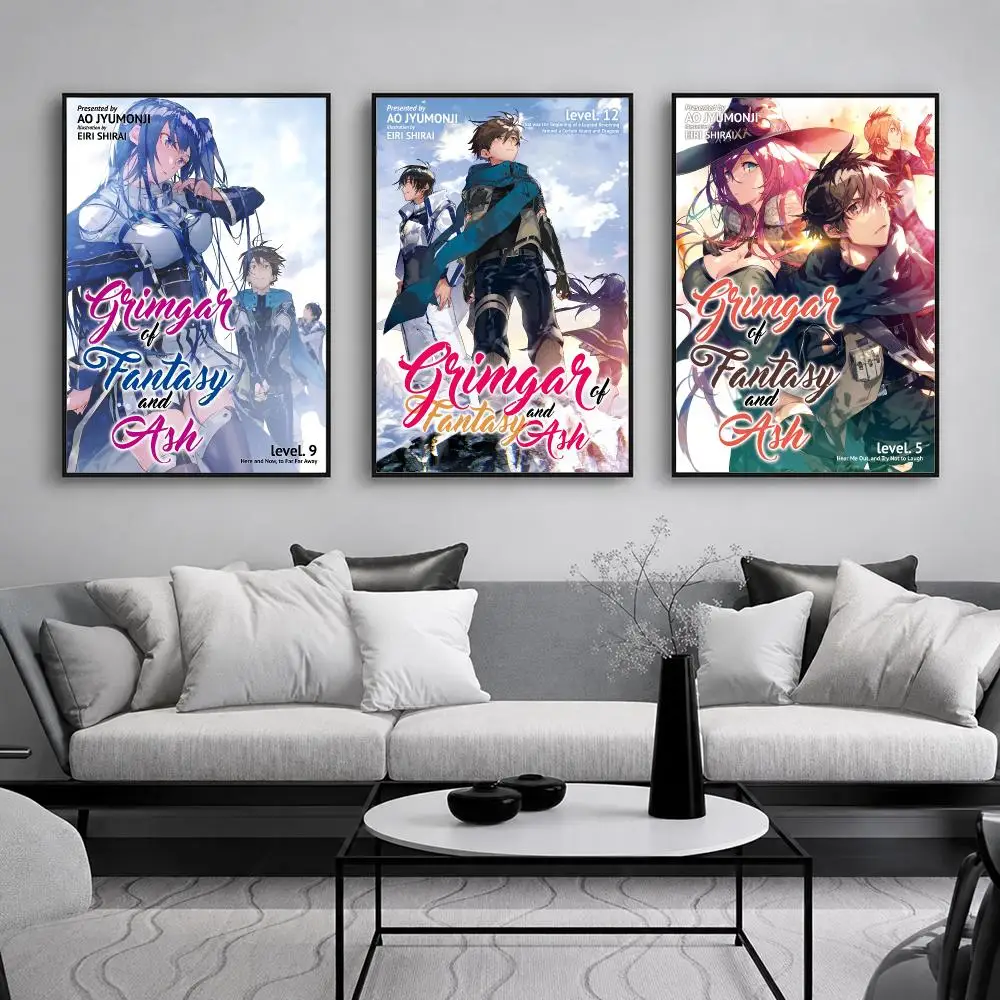 Anime G-Grimgar of F-Fantasy and Ash Poster Wall Art Print Sticker for Bedroom Living Room Dorm Office Modern Home Decor