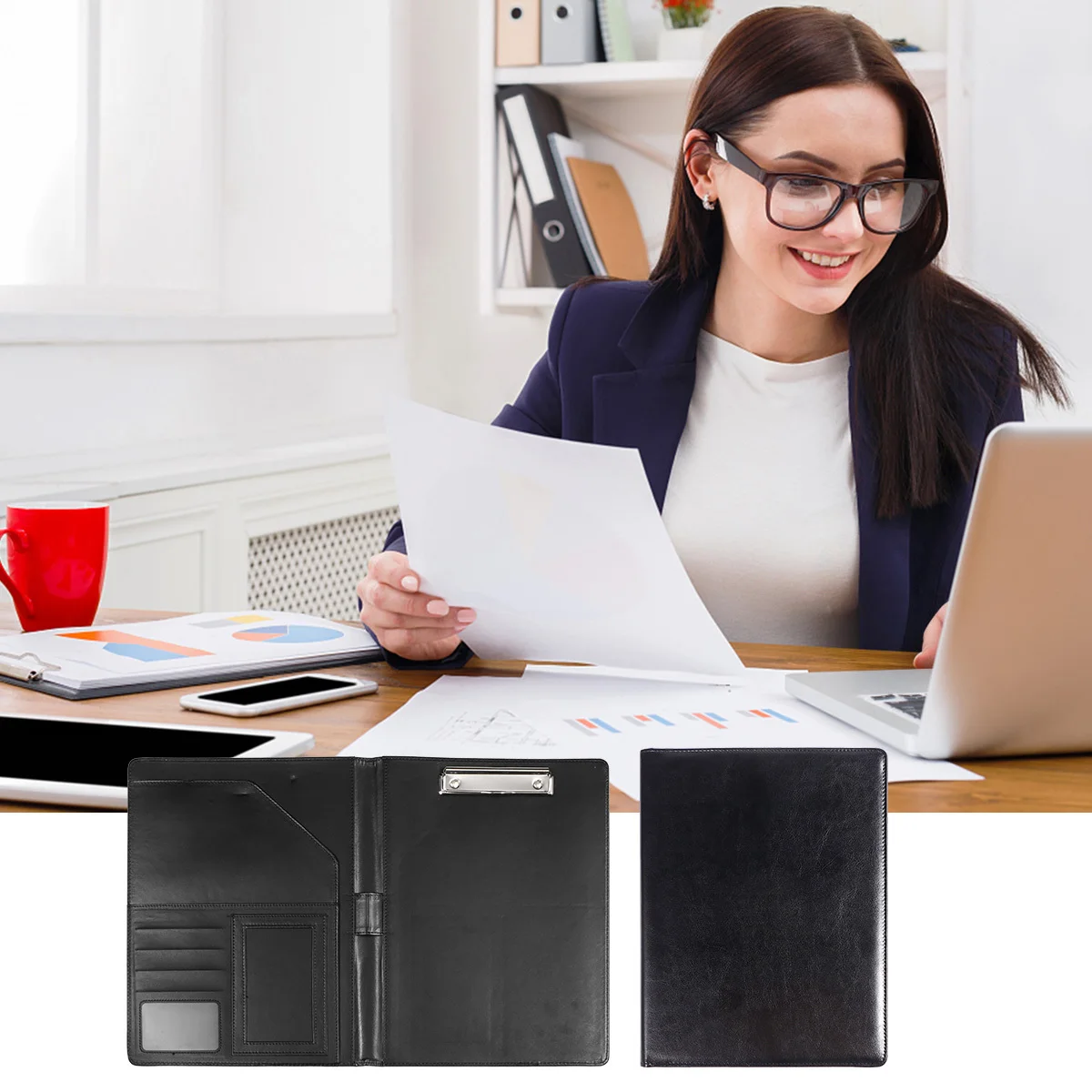 Archivador A4 cómodo y saludable, carpeta de documentos para oficina y escuela, organizador portátil, carpeta de archivos de oficina, 1 Uds.