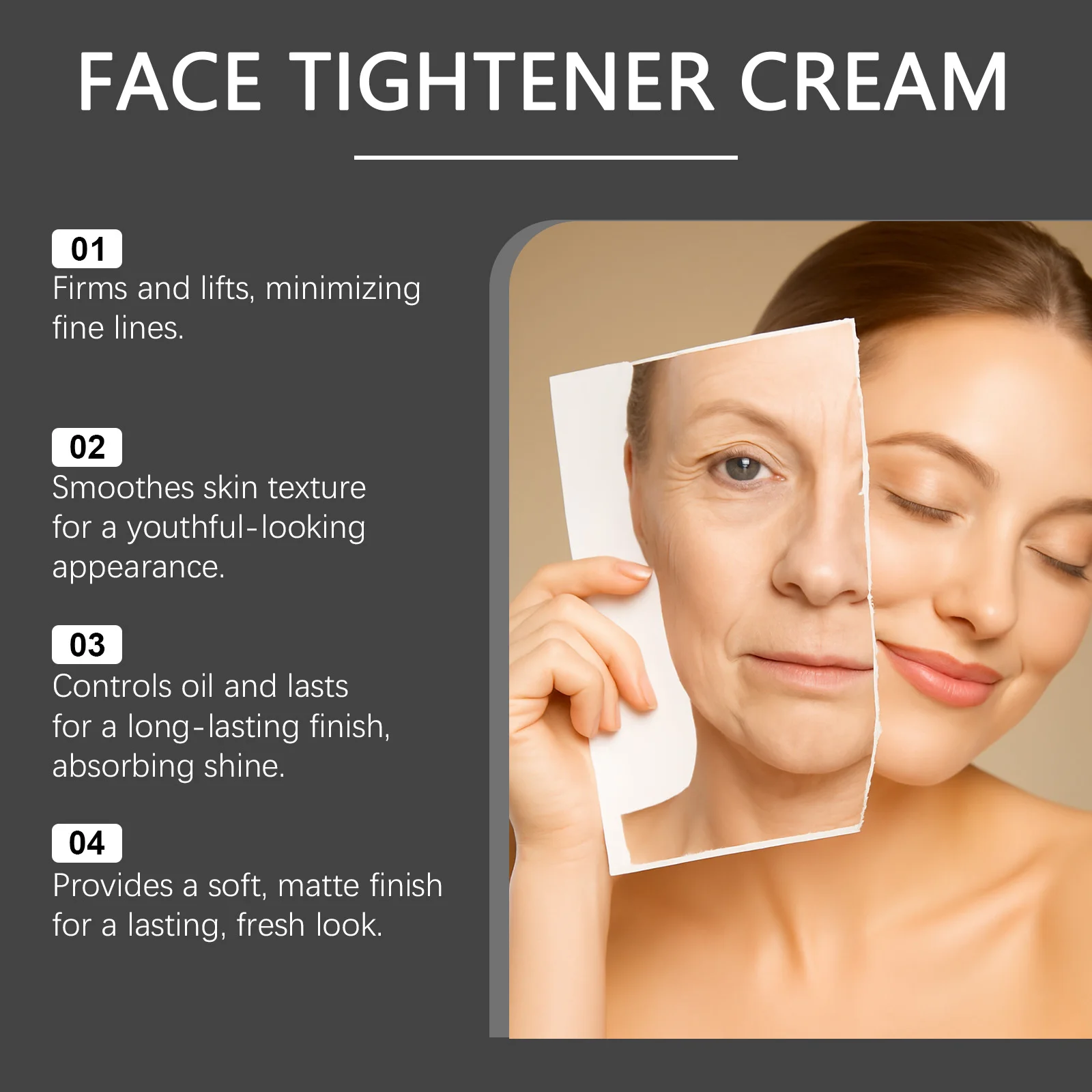 Face Tighten Cream Face Primer Moisturizer Pre-Makeup Isolation Hydrating Base Smoothing Fine Lines Firming Brightening Face Ski