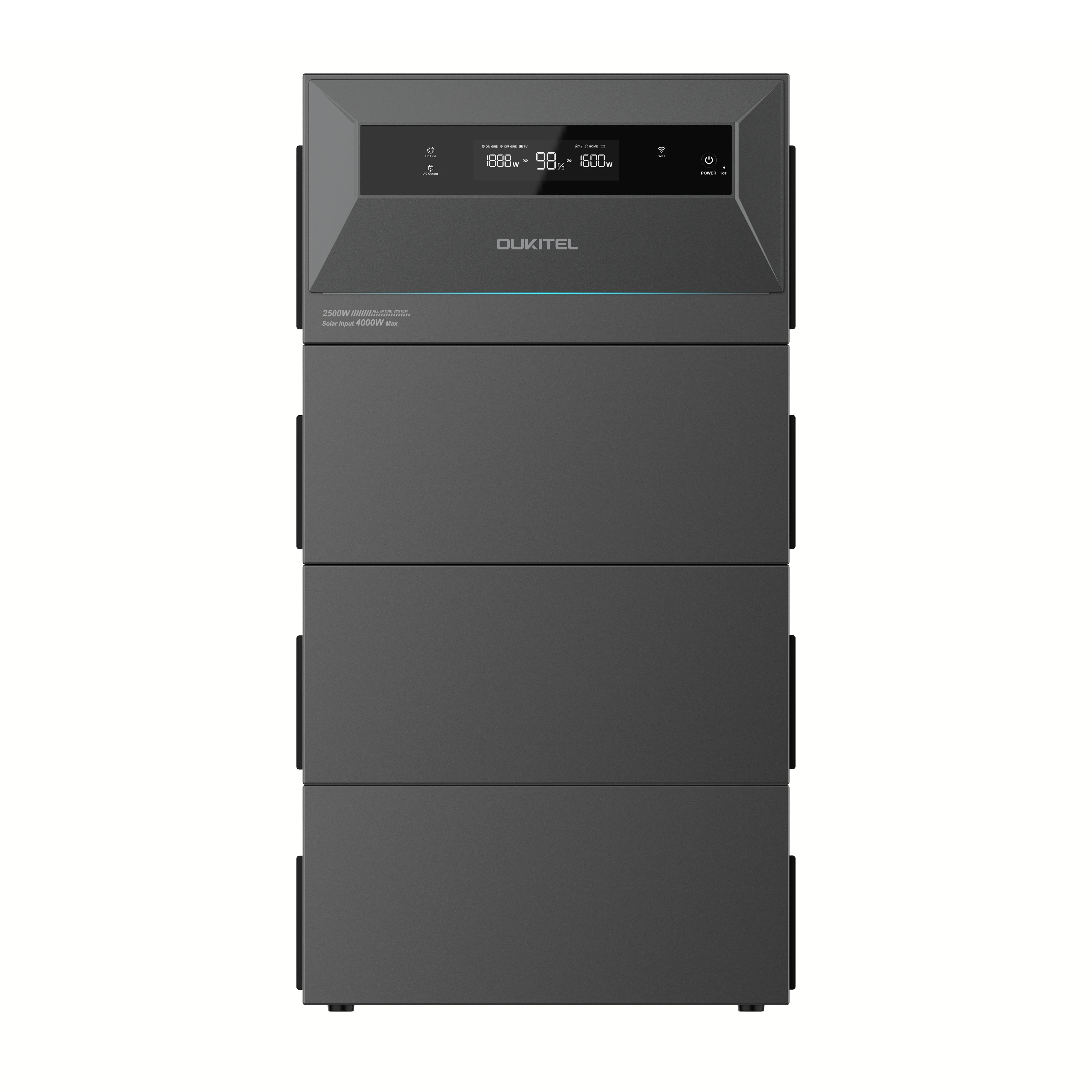 VDE4105 2048Wh Micro Home Balcony Energy Storage System 800W Grid Tie 4000W PV Input IP65 Plug and Play Balkonkraftwerk