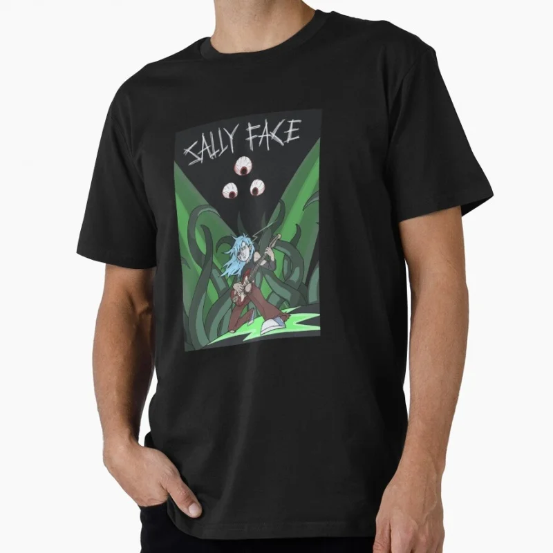 Sally face Super gearboy 0428 Video game Gift T-Shirt for gamer 100% Cotton Short-Sleeve Unisex Tee All Size Tops S–6XL