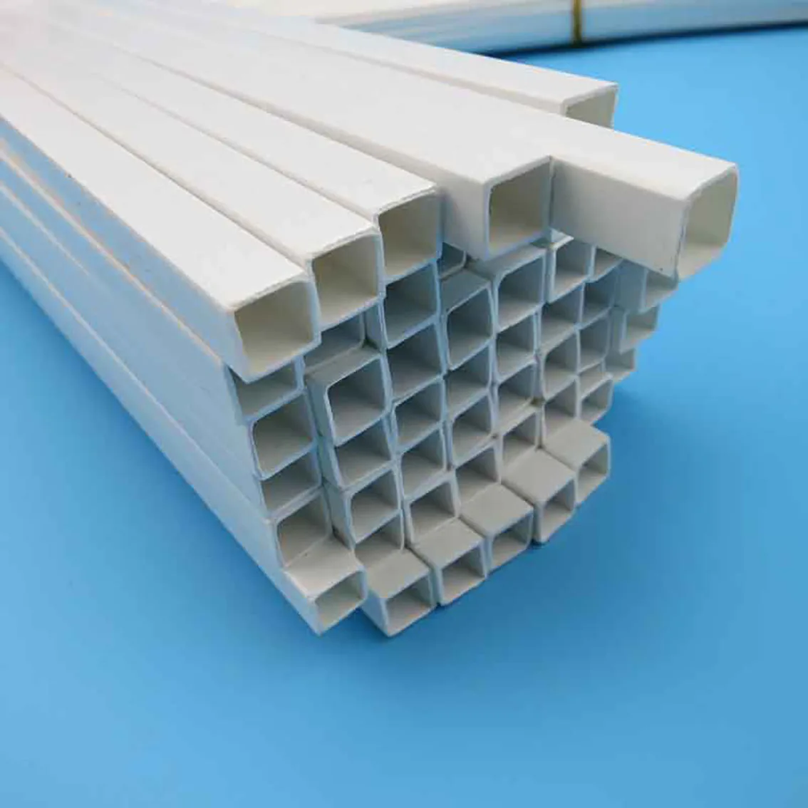 White Hollow ABS Square Tube 250mm Length Plastic Tube DIY Handmade Model Accessories 3*3mm-10*10mm