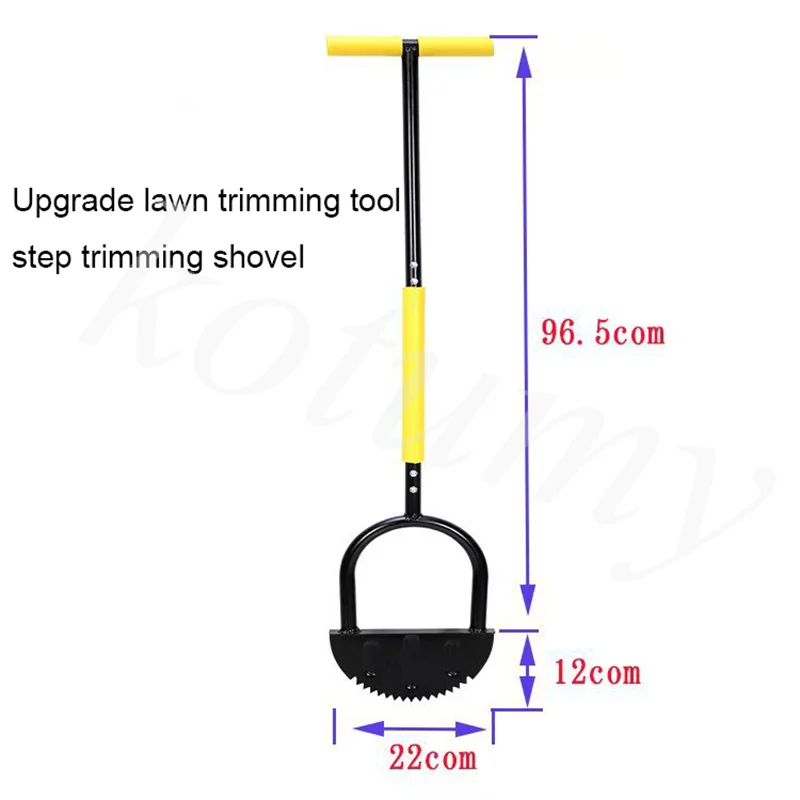 Manual Steel Edger Lawn Tools Handheld Feet Press Edge Cutting Shovel Garden Lawn Edger Serrated