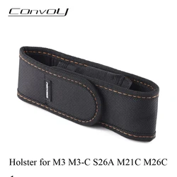 Flashlight Holster for Convoy M3 M3-C M21C M26C S26A Torch Bag Pouch Case Camping Hiking Light Carry Case Duty Belt
