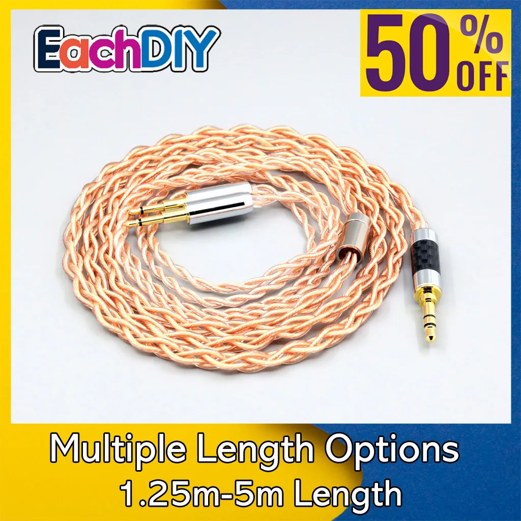 

4 Core 1.7mm Litz HiFi-OFC Earphone Braided Cable For Nighthawk Monoprice M650 Monolith M1060 M1060C M565 LN008100