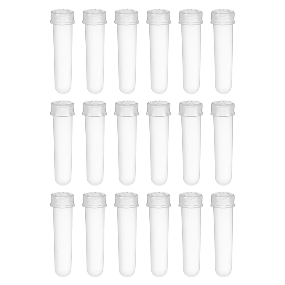 

20pcs Flower Storage Tube Clear Plastic Floral Water Tube Flower Vials With Lids For Flower Arrangement And Rose Display Florist