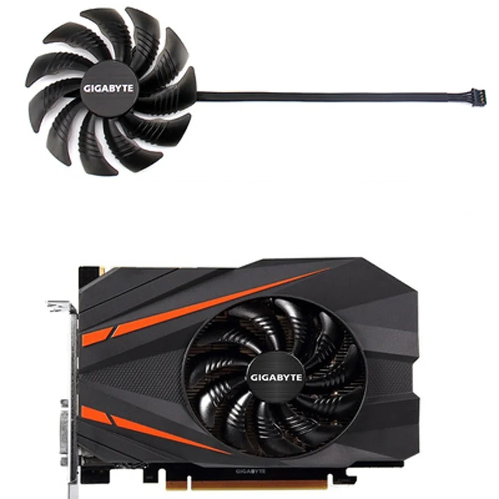 무료 배송 T129215SU DC12V 0.50A 85mm VGA 팬 Gigabyte GTX1080 GTX1060 GTX1070 Mini ITX 그래픽 카드 냉각 팬 4Pin