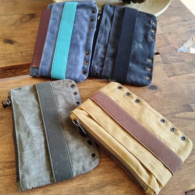 Portable Removable Canvas Inner Insert Pouch Loose Leaf Notebook Pen Bag Multifunctional Travel Sketch Art Supplies A5 A6 A7