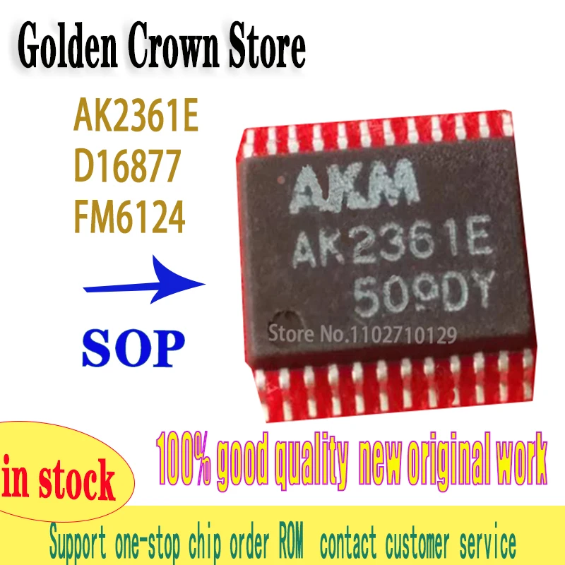 5~50pcs/lot AK2361E D16877 UPD16877  FM6124 SSOP24 Brand-new TSSOP-24