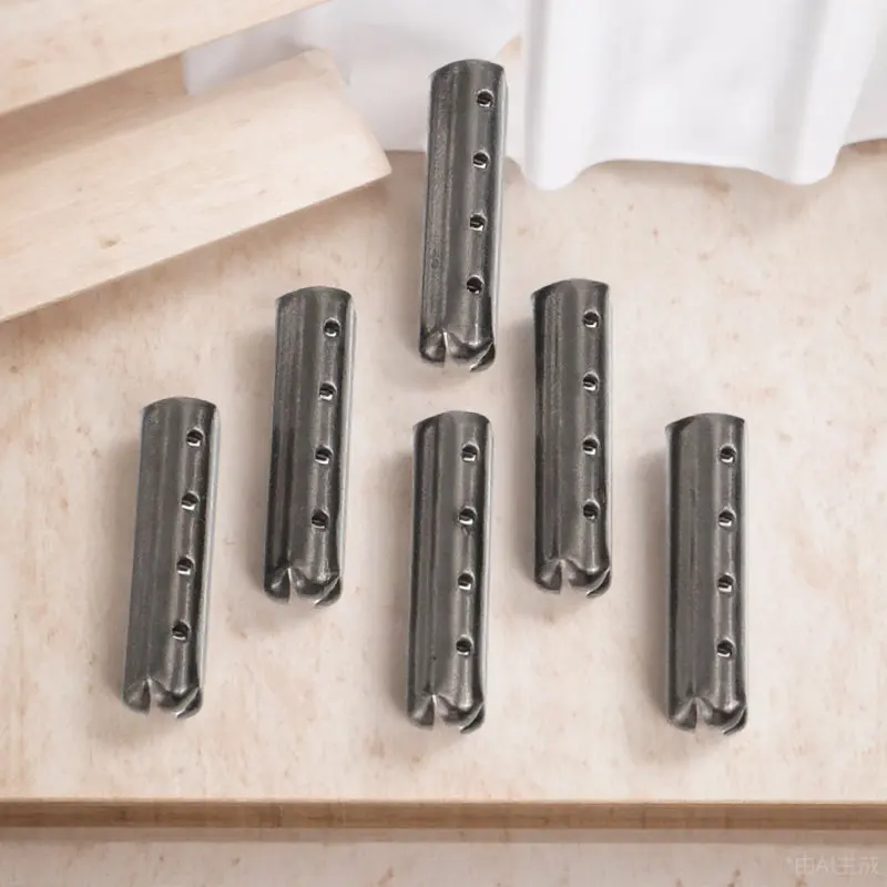 

100pcs 4 Holes Metal Shoelace Tips Copper Aglets For Shoelaces Hat Rope Accessories Shoe Lace Replacement Ends Diy Repair