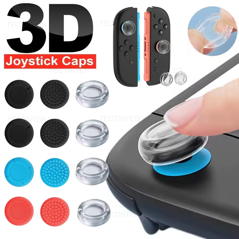 2/4PCS Protetores de Silicone para Joysticks Nintendo Switch 2, PS5, PS4 e XBOX - Acessórios Transparentes para Controles Analógicos