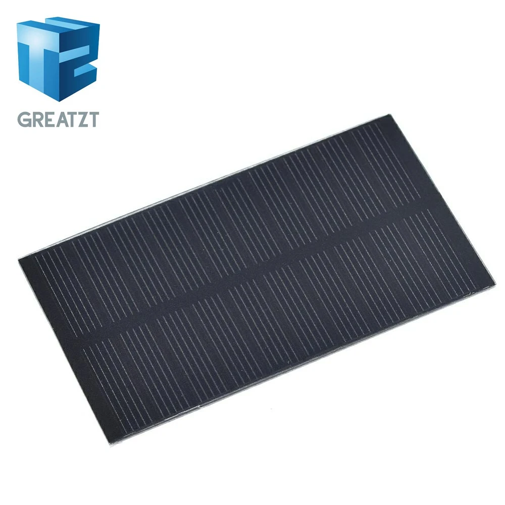 Greatzt eletrônica inteligente painel solar 1w 5v diy pequeno painel solar para carregador de telefone celular casa luz brinquedo etc célula solar diy