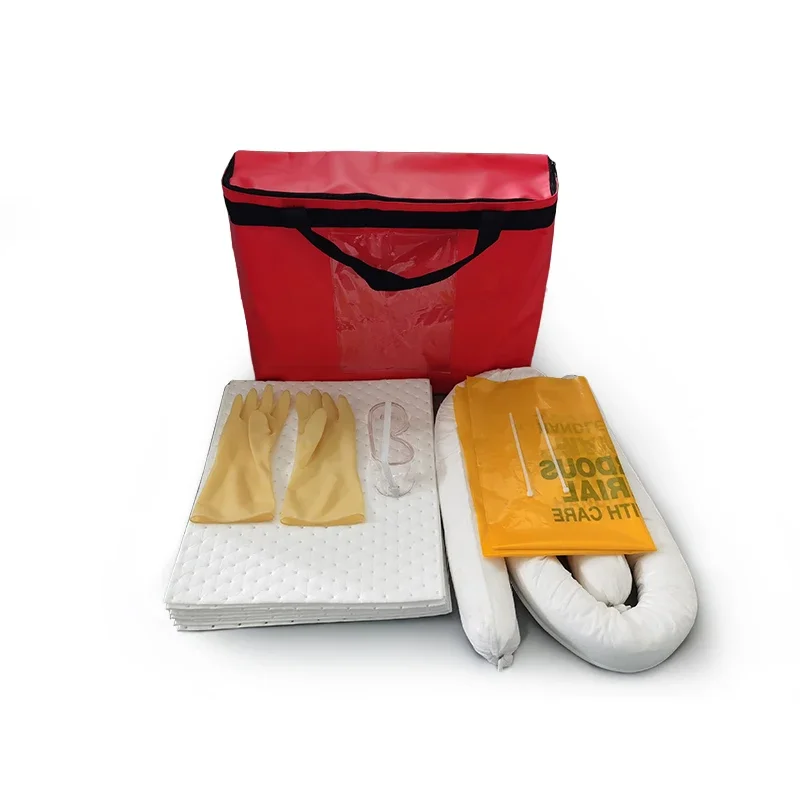 Plastic Zipper Bag Spill Kit Truck Oil Absorption Safety Kit