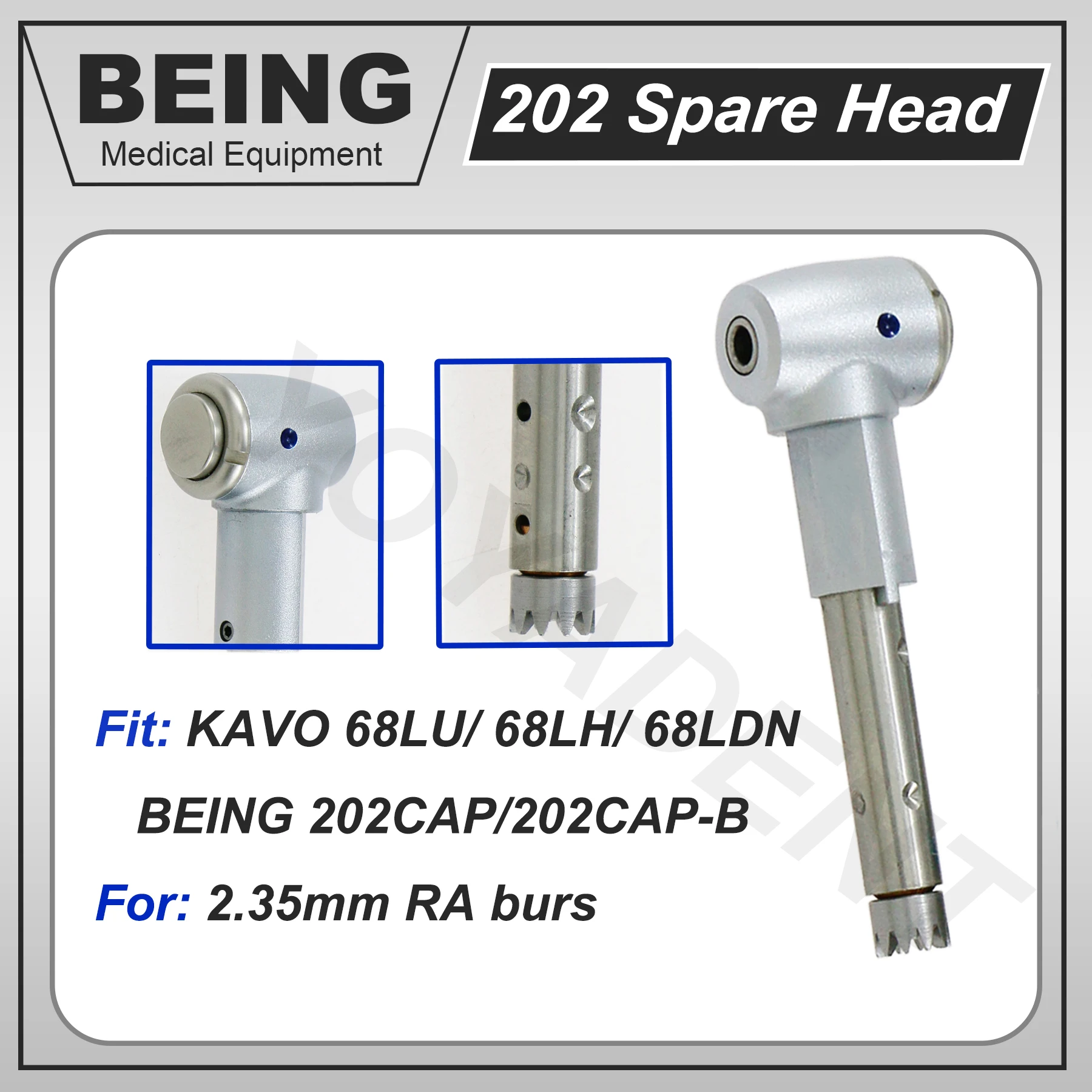 

Сменная головка стоматологического наконечника BEING для Kavo 68LU/68LH/68LDN, низкоскоростной наконечник 202CAP/202CAPB, угловой наконечник