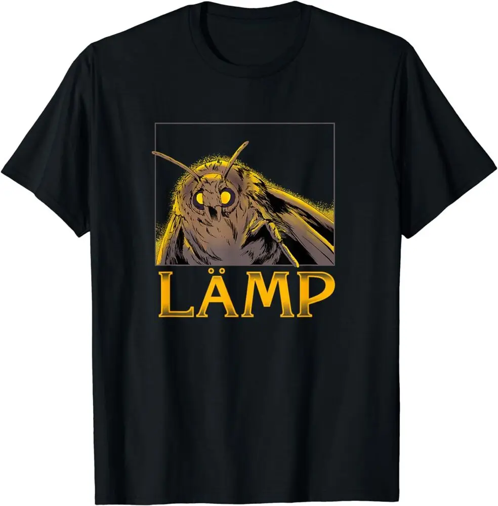 Lamp Moth Meme Lamp T-Shirt For Men Clothing Women Tees Y2K Tops Unisex Summer Short Sleeve