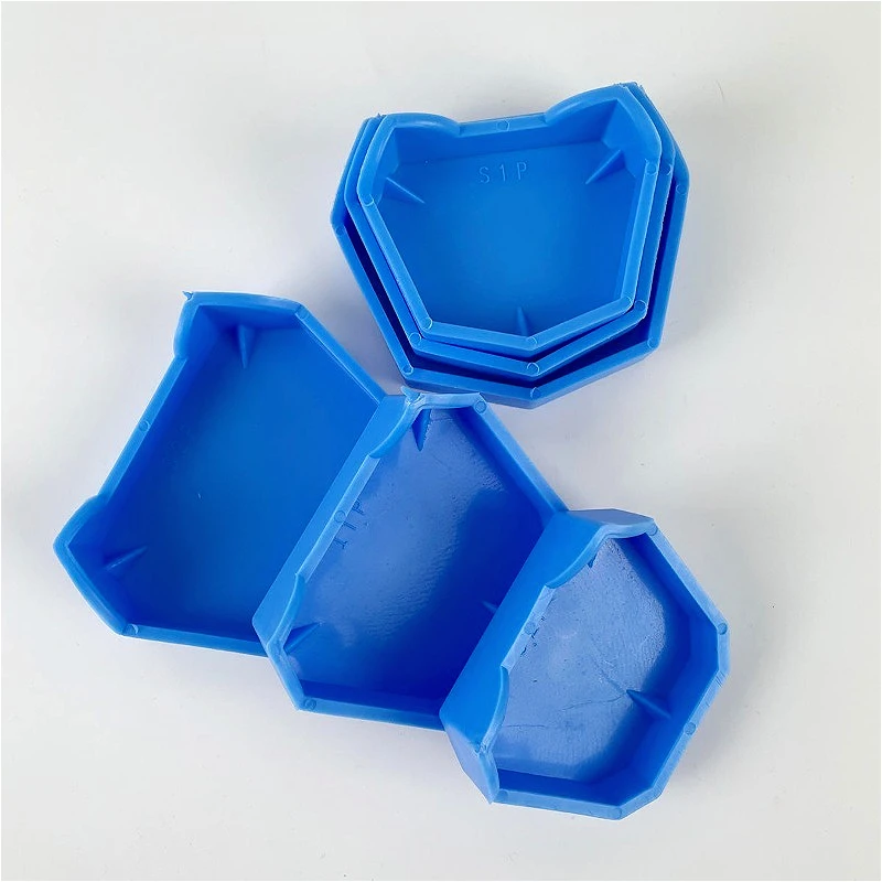 6pcs/set Laboratory Material Gypsum Bottom Seat with Feet Oral Model Bottom Seat Impression Teeth Bottom Seat. Lab Best Tool