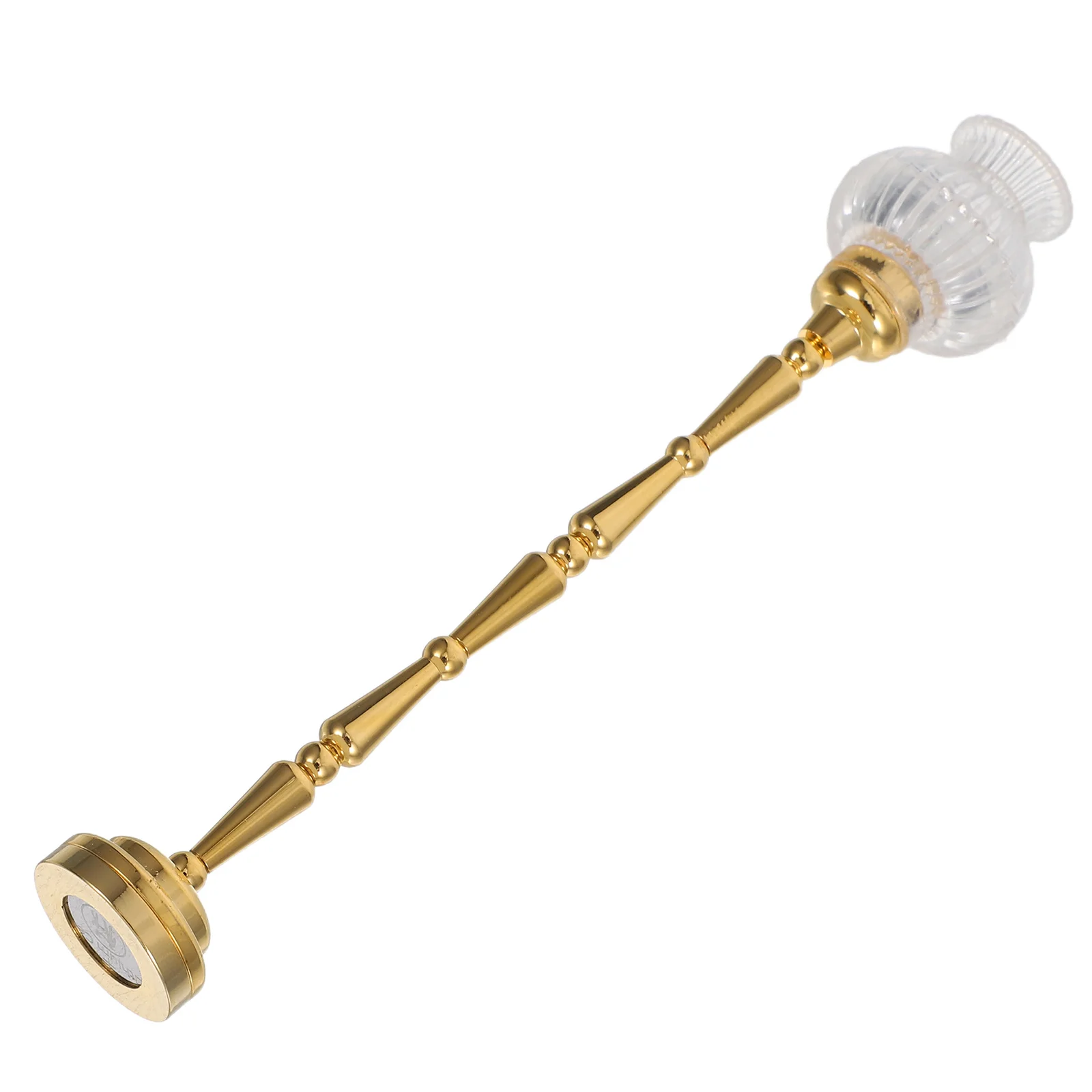 Lampada da Terra a Fiore in Miniatura 1:12, Lampada Dettagliata per Atmosfera Accogliente in Arredamenti e Decorazioni per Case in Miniatura