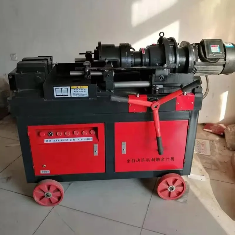 Factory Direct OEM Supported Fully Automatic Fast Speed Steel Rod End Tapping Device for Infrastructure Steel Bar Thread Former