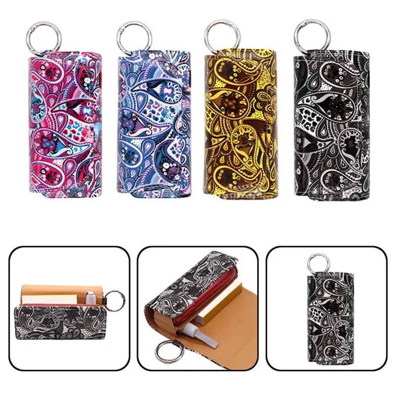 

New Flowers Leather Flip Case For IQOS 3.0 DUO Bag Pouch Carring Holder Protective Cover for Iqos3 Accessories