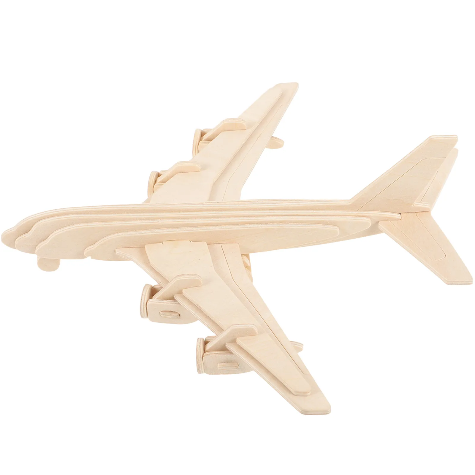 

Wooden Airplane Plane DIY Crafts Assemble Painting Wood 3D Puzzle Kit for Kids Home Decoration Learning Gift Plane Models