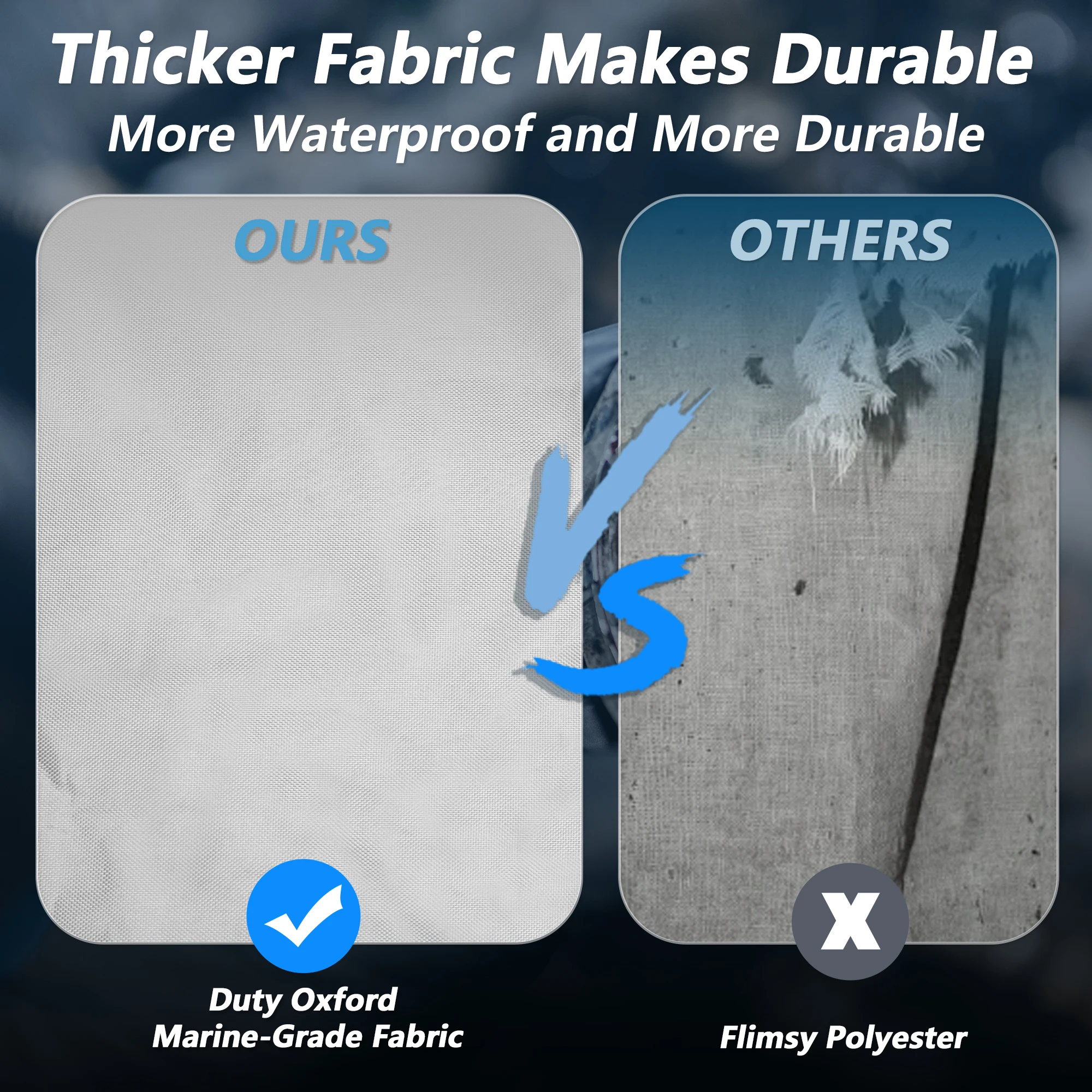 UXCELL 116 "-125" Cocok untuk Penutup Jet Ski 300D Tugas Oxford Anti-UV Tahan Air Penutup PWC Trailer untuk Yamaha untuk SeaDoo untuk Kawasaki