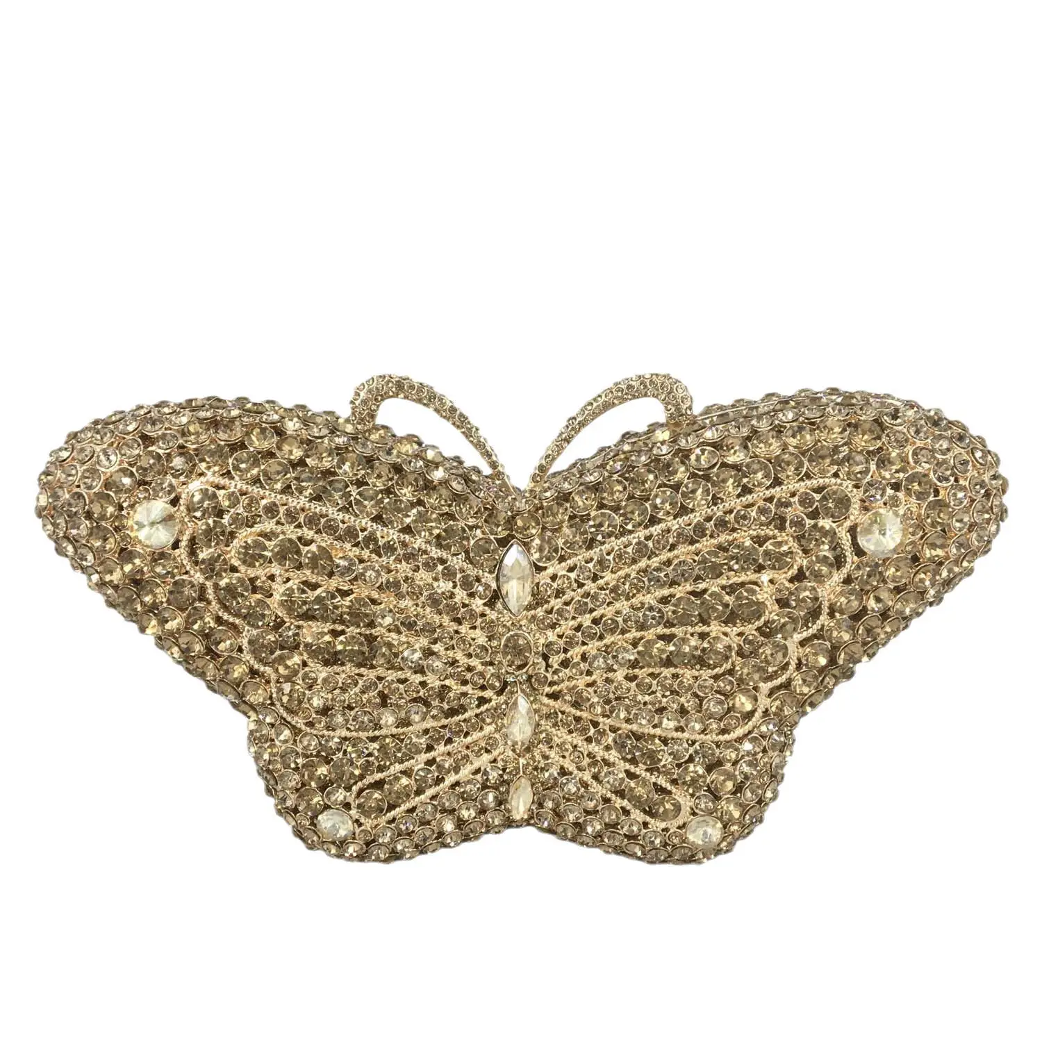 

21x10CM Clutch Bag Dinner Bag Butterfly Shape Clutch Bag Rhinestone Banquet Bag Party Evening Bag G8230