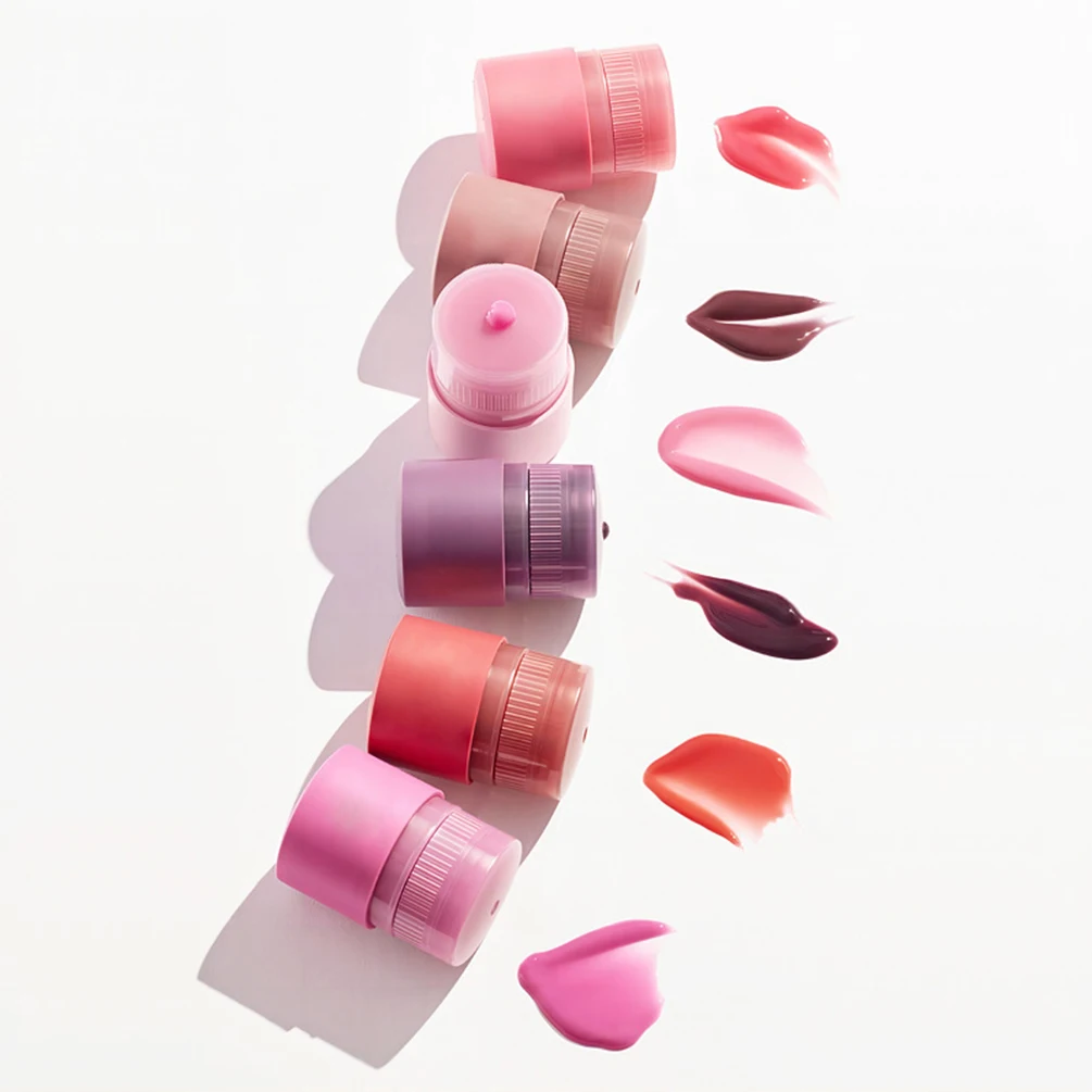 15g Private Label Lip Balm Custom Logo 6-color Lip Essence Fruity Flavor Moisturizing Natural Color Makeup Vegan New Packaging